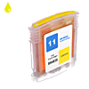 Cartouche d`encre compatible jaune, 28 ml pour HP Business InkJet 1100 d compatible avec N°11 (C4838AE).