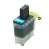 Cartouche d`encre compatible cyan, 12 ml pour Brother Fax 1840 C compatible avec LC-900C.
