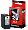 Cartouche d`encre originale Lexmark N° 28 noire, 150 pages pour Lexmark X 5495 compatible avec 18C1428E.