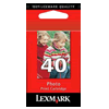Cartouche d`encre originale Lexmark N� 40 photo, 135 pages pour Lexmark X 9350 Business Edition compatible avec 18Y0340E.
