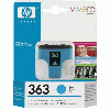 Cartouche d`encre originale HP No 363 cyan, 4 ml. pour HP PhotoSmart 3300 serie compatible avec C8771EE.
