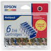 Pack 6 Cartouches originales Epson pour Epson Stylus Photo R 340 compatible avec T0487.