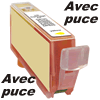 Cartouche d`encre compatible jaune, 9 ml avec puce pour Canon Pixma MP 630 compatible avec CLI-521Y.