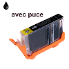 Cartouche d`encre compatible grise, 9 ml avec puce pour Canon Pixma IP 4950 compatible avec CLI 526.