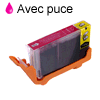 Cartouche d`encre compatible magenta, 13 ml avec puce. pour  Canon Pixma MP 830 compatible avec CLI8-M.