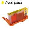 Cartouche d`encre compatible jaune, 13 ml avec puce. pour  Canon Pixma MP 830 compatible avec CLI8-Y.