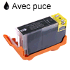 Cartouche d`encre compatible noire, 26 ml avec puce. pour Canon Pixma MP 800R compatible avec PGI-5BK.