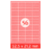 Etiquettes adhésives, 52.5 x 21.2 mm, 5600 pcs. pour Laser et jet d'encre