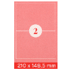Etiquettes adhésives, 210 x 148.5 mm, 200 pcs. pour Laser et jet d'encre
