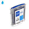 Cartouche d`encre compatible cyan, 28 ml pour HP Inkjet 2250se compatible avec N°11 (C4836AE).