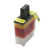 Cartouche d`encre compatible jaune, 12 ml pour Brother MFC 615 CL compatible avec LC-900Y.
