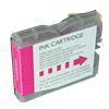 Cartcouche d`encre compatible magenta, 18ml pour Brother MFC 680 CN compatible avec LC1000M.