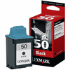 Cartouche d`encre originale Lexmark N° 50 noire, 410 pages pour Lexmark Z708 compatible avec 17G0050E.