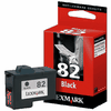 Cartouche d`encre originale Lexmark N° 82 noire, 600 pages pour Lexmark ColorJet Z55 compatible avec 18L0032E.