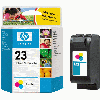 Cartouche d`encre originale HP N° 23 tricolore, 30 ml. pour HP PSC 500XI compatible avec C1823DE.