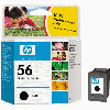 Cartouche d`encre originale HP N° 56 noire, 19 ml. pour HP DeskJet 450 WBT compatible avec C6656AE.