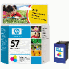 Cartouche d`encre originale HP N° 57 tricolore, 17 ml. pour HP OfficeJet 4100 compatible avec C6657AE.