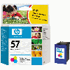 Cartouche d`encre originale HP N° 57 tricolore, 17 ml. pour HP Deskjet F 4172 compatible avec C6657AE.
