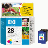 Cartouche d`encre originale HP N° 28 tricolore, 8 ml. pour HP DeskJet 3745 compatible avec C8728AE.