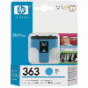 Cartouche d`encre originale HP No 363 cyan, 4 ml. pour HP PhotoSmart D 7300 serie compatible avec C8771EE.